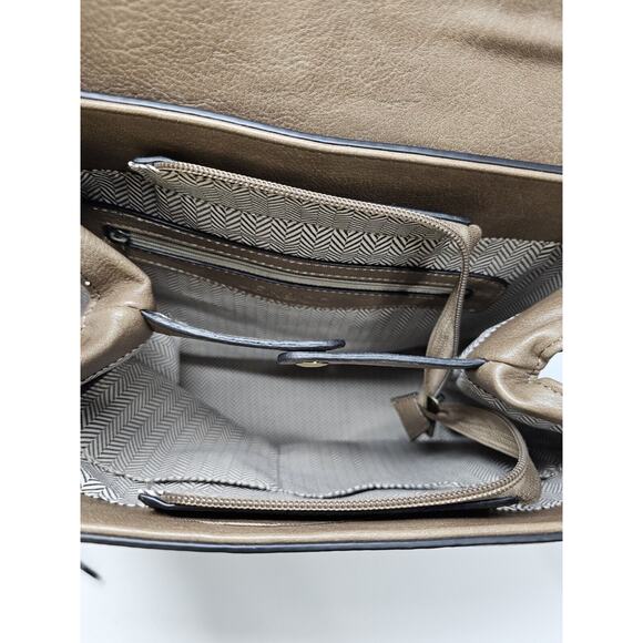 Jen & Co Brooks Backpack Gray Convertible Purse Bag Vegan Leather - Picture 5 of 10